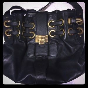 Jimmy Choo Rikki Ramona lambskin shoulder bag